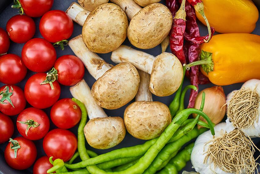 Huerta orgánica tratada con productos ecológicos